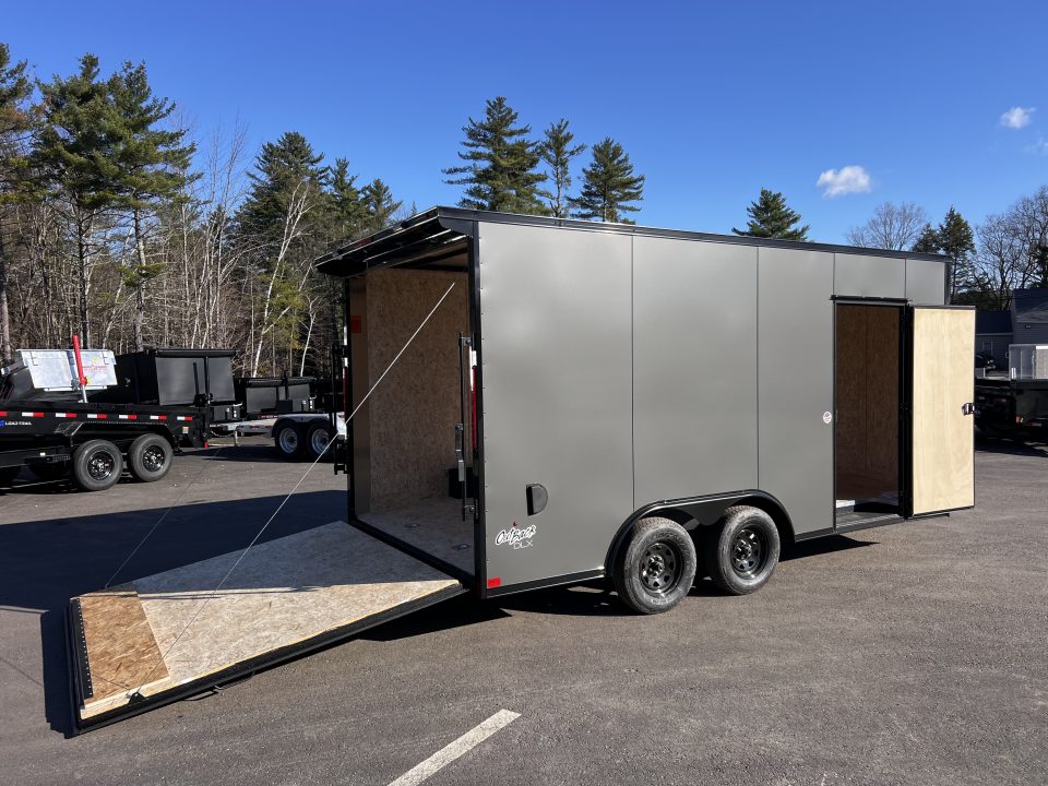 New 2026 Pace American 8.5x16 + 2ft V nose/ Rear Spoiler/ Polycore / 7' Int./ Blackout - 7000GVW
