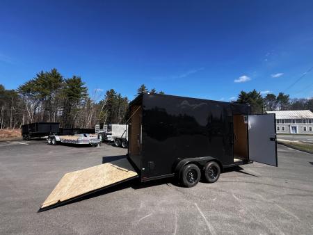 New 2026 Spartan 7X16 +2ft V-nose/ 7'6" interior height /Blackout/ Ext. Tongue/ Polycore Exterior - 7000GVW