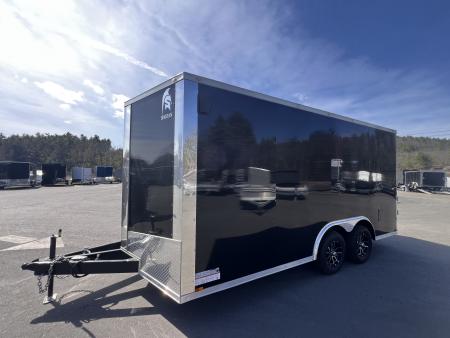 New 2026 Spartan 8.5x16+2ft V-nose/ 7' interior height /Barn Door / Ext. Tongue/ Polycore Exterior - 7000GVW