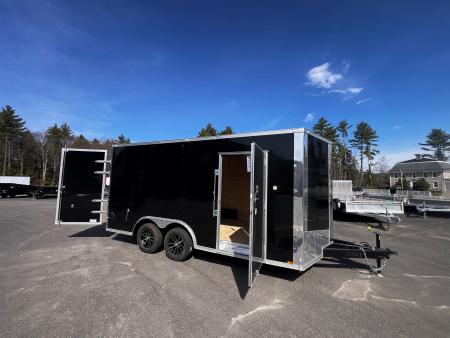 New 2026 Spartan 8.5x16+2ft V-nose/ 7' interior height /Barn Door / Ext. Tongue/ Polycore Exterior - 7000GVW