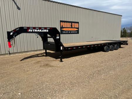 New 2026 PJ Trailers 30' Gooseneck LS Triple Axle Flatbed Trailer