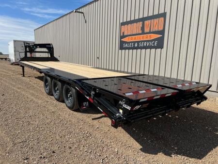 New 2026 PJ Trailers 30' Gooseneck LS Triple Axle Flatbed Trailer