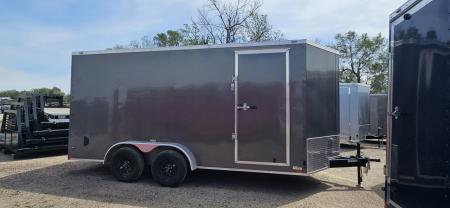 Used 2025 STALLION MANUFACTURING LLC 7' x 16' Cargo / Enclosed Trailer