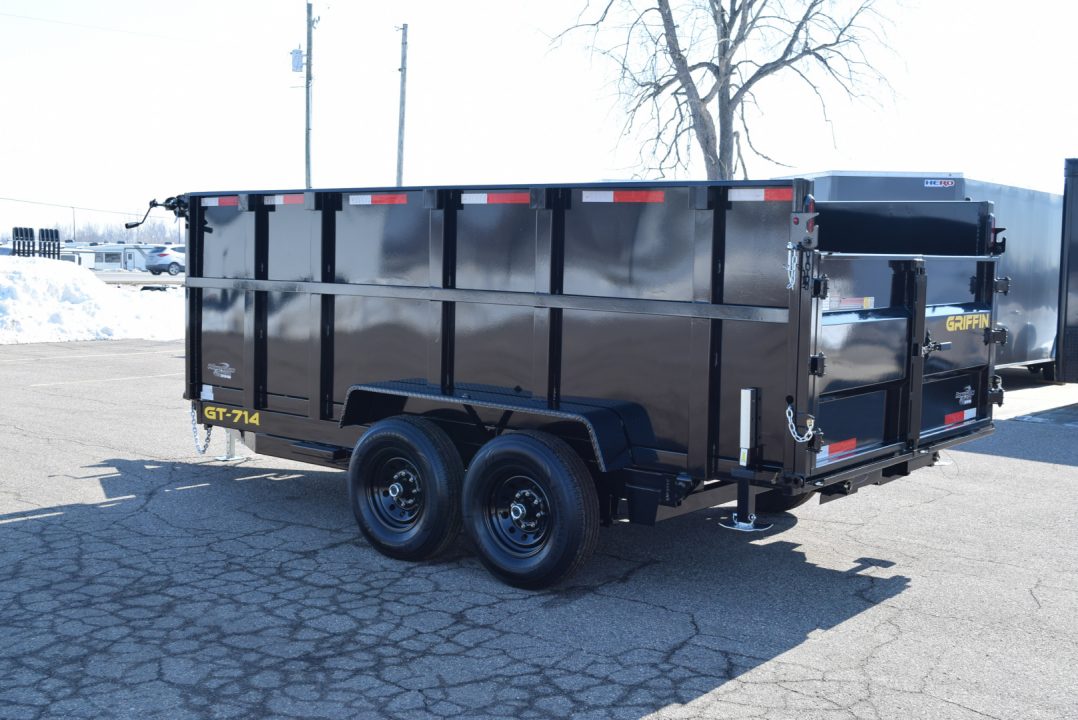 New GRIFFIN 7x14 14K DUMP TRAILER w/ 48" SIDES AND TELESCOPING CYLINDER