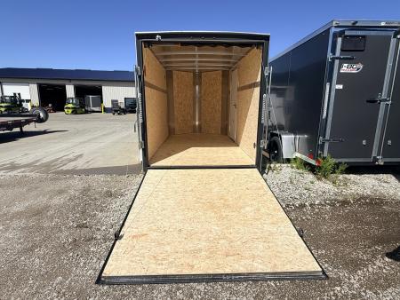 New 2026 H&H Silver 6'x10' 3k Flat Top V-Nose Enclosed Cargo Trailer