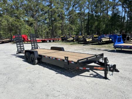 New 2026 Down 2 Earth 82X24 Equipment Trailer, Extra Wide Ramps, 7K Axles