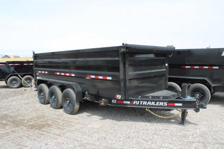 New 2026 PJ Trailers 16' DM 21K GVWR STOCK ID 52956 Dump Trailer