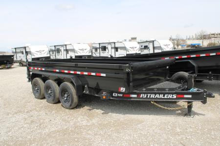 New 2026 PJ Trailers 16' DL 21K GVWR STOCK ID 53047 Dump Trailer