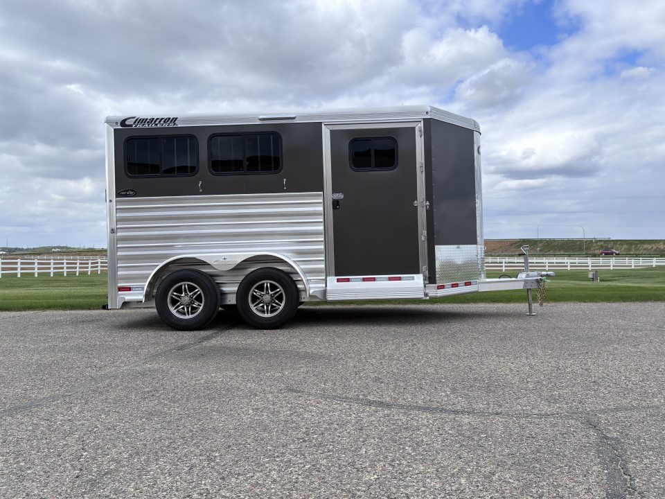 New 2027 Cimarron Trailers 2 Horse Slant Load Bumper Pull Horse Trailer