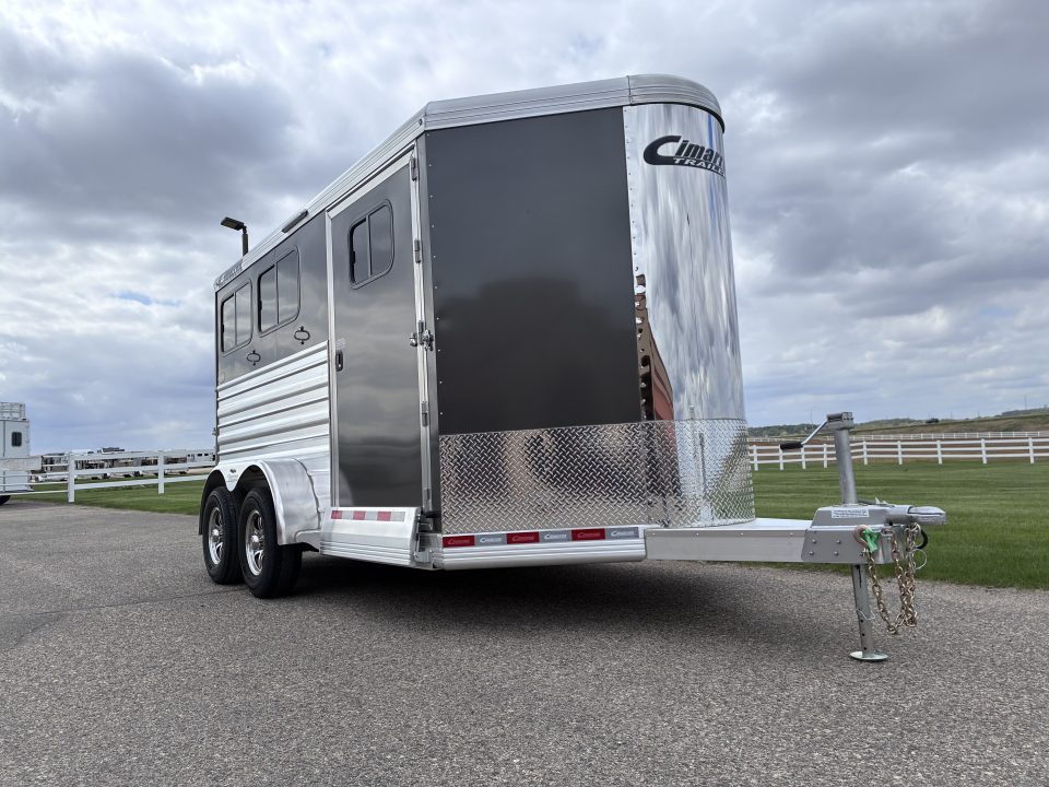 New 2027 Cimarron Trailers 2 Horse Slant Load Bumper Pull Horse Trailer