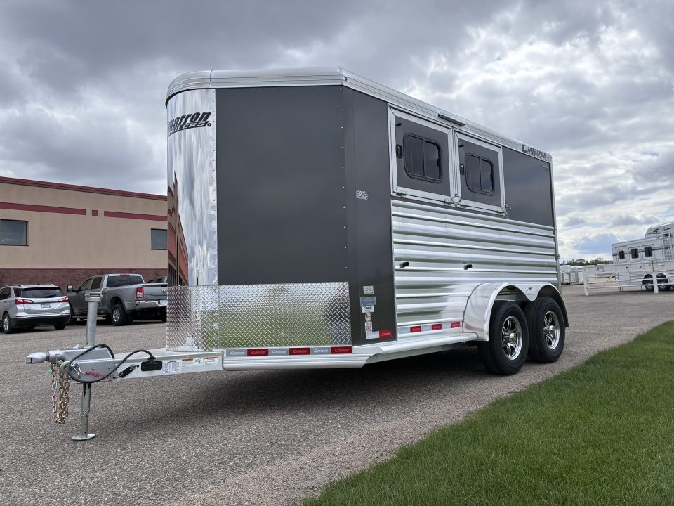 New 2027 Cimarron Trailers 2 Horse Slant Load Bumper Pull Horse Trailer