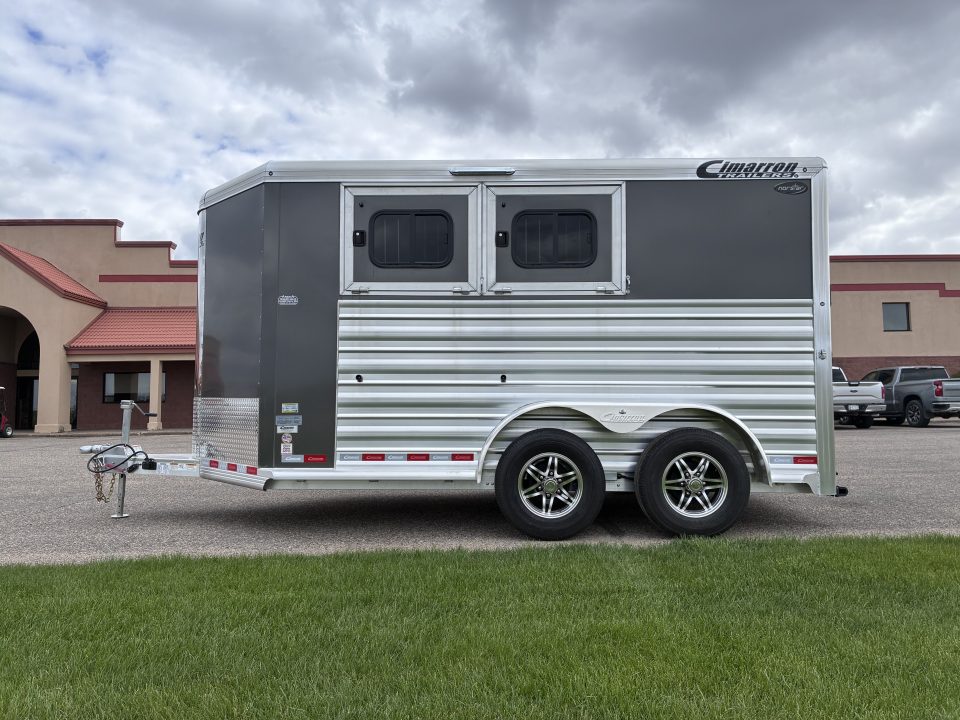 New 2027 Cimarron Trailers 2 Horse Slant Load Bumper Pull Horse Trailer