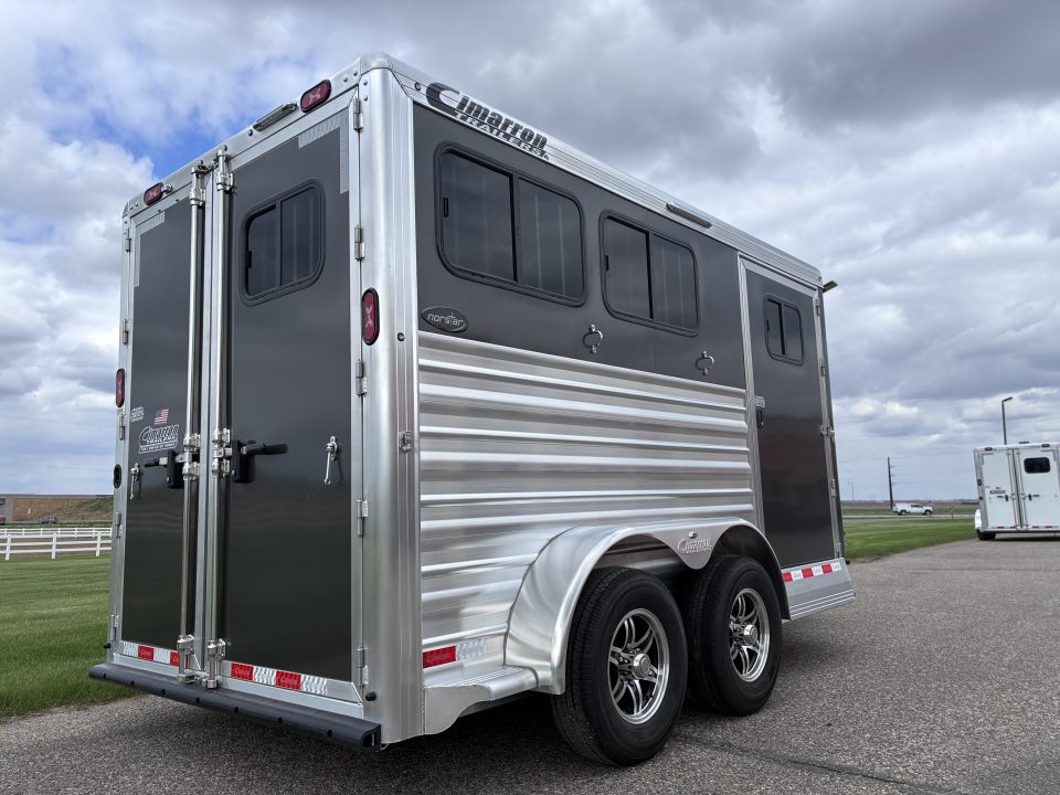 New 2027 Cimarron Trailers 2 Horse Slant Load Bumper Pull Horse Trailer
