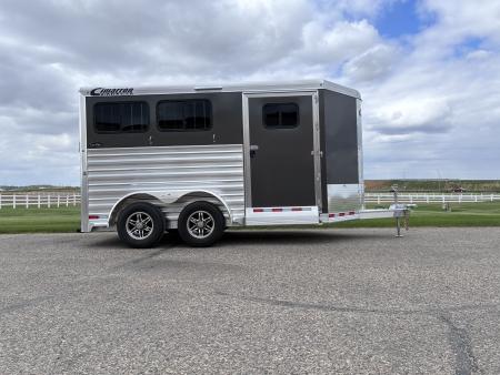 New 2026 Cimarron 2 Horse Slant Load Bumper Pull Horse Trailer
