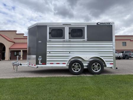 New 2027 Cimarron Trailers 2 Horse Slant Load Bumper Pull Horse Trailer