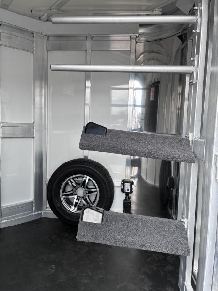 New 2027 Cimarron Trailers 2 Horse Slant Load Bumper Pull Horse Trailer