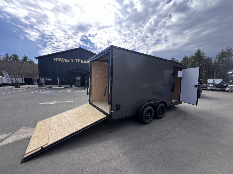 New 2026 Spartan 7X16 +2ft V-nose/ 7' interior height /Blackout/ Ext. Tongue/ Polycore Exterior - 7000GVW