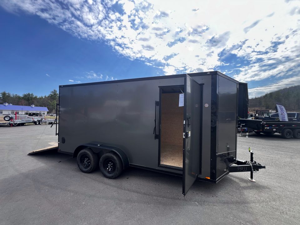 New 2026 Spartan 7X16 +2ft V-nose/ 7' interior height /Blackout/ Ext. Tongue/ Polycore Exterior - 7000GVW