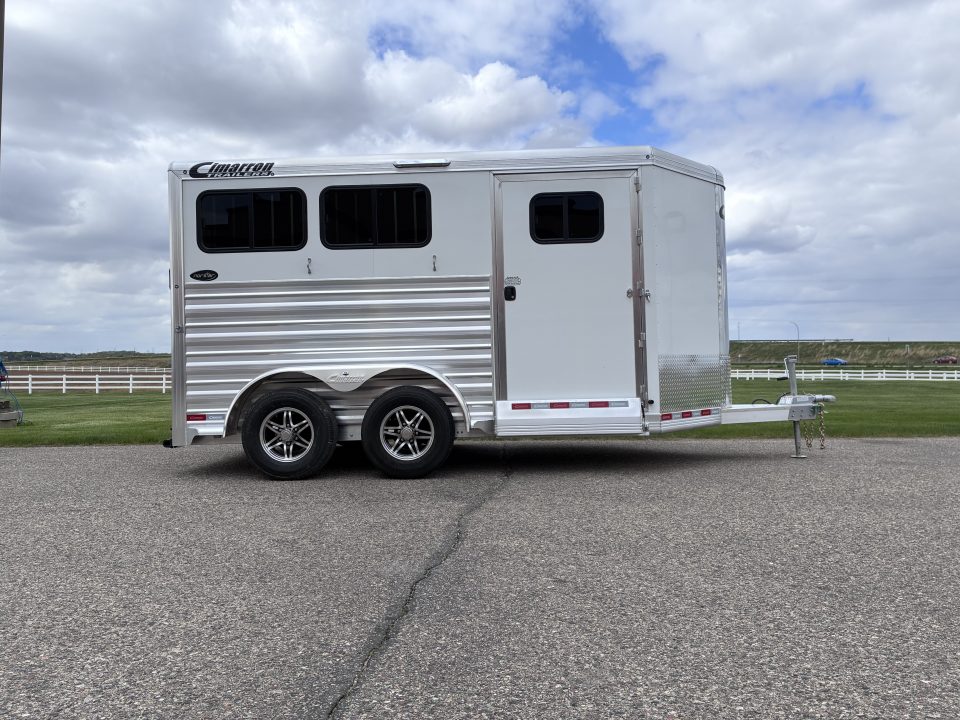 New 2027 Cimarron Trailers 2 Horse Slant Load Bumper Pull Horse Trailer