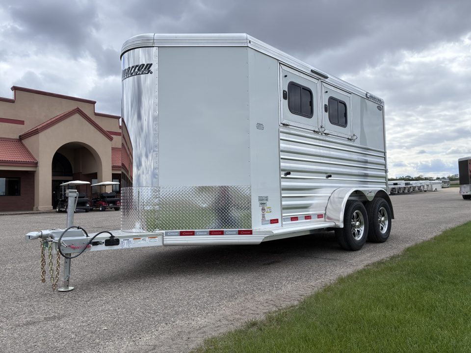 New 2027 Cimarron Trailers 2 Horse Slant Load Bumper Pull Horse Trailer