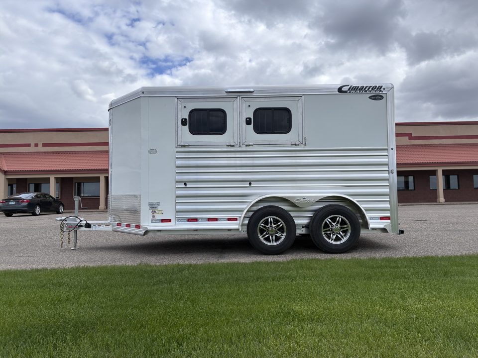 New 2027 Cimarron Trailers 2 Horse Slant Load Bumper Pull Horse Trailer