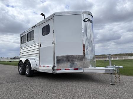 New 2027 Cimarron Trailers 2 Horse Slant Load Bumper Pull Horse Trailer