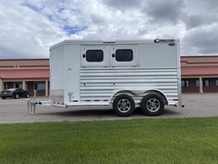 New 2027 Cimarron Trailers 2 Horse Slant Load Bumper Pull Horse Trailer