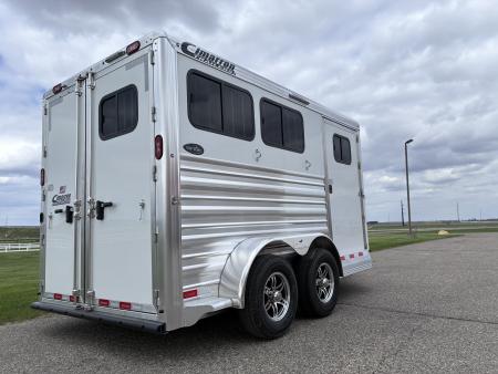New 2027 Cimarron Trailers 2 Horse Slant Load Bumper Pull Horse Trailer