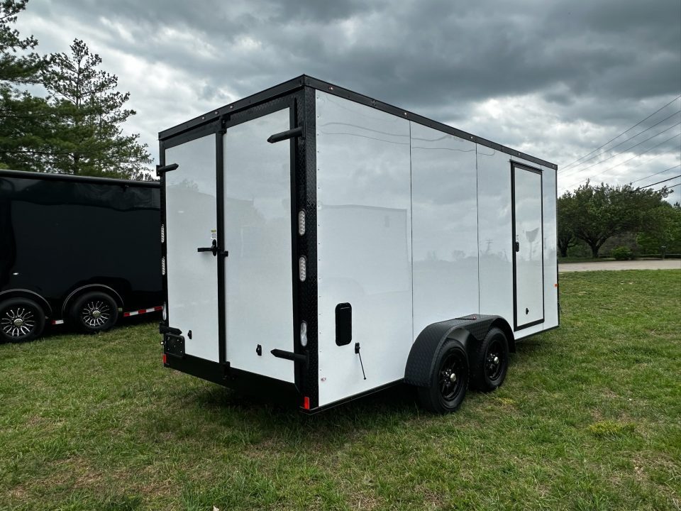 New 2026 Rock Solid Cargo 7X16 Tandem Axle-DOUBLE DOORS/ Enclosed Trailer