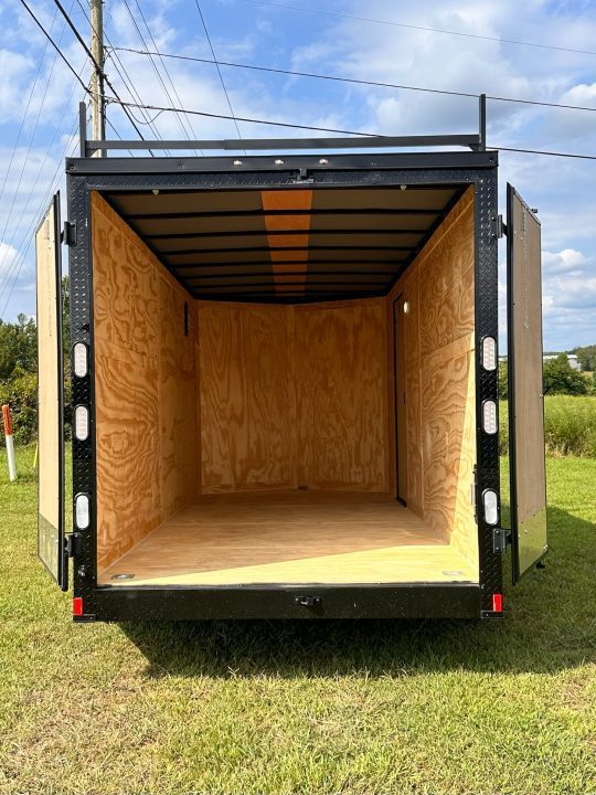 New 2026 Rock Solid Cargo 7X16 Tandem Axle - WORK TRAILER-Double Doors-Roof Racks & Ladder/Enclosed Trailer