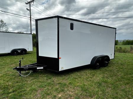 New 2026 Rock Solid Cargo 7X16 Tandem Axle-DOUBLE DOORS/ Enclosed Trailer