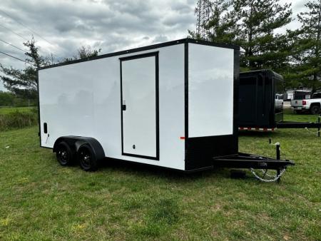 New 2026 Rock Solid Cargo 7X16 Tandem Axle-DOUBLE DOORS/ Enclosed Trailer