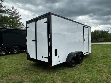 New 2026 Rock Solid Cargo 7X16 Tandem Axle-DOUBLE DOORS/ Enclosed Trailer