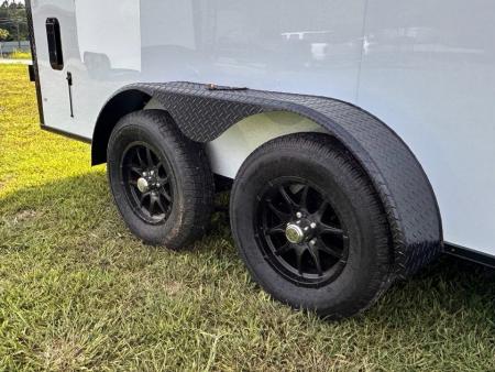New 2026 Rock Solid Cargo 7X16 Tandem Axle - WORK TRAILER-Double Doors-Roof Racks & Ladder/Enclosed Trailer