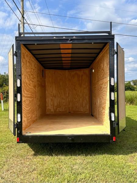 New 2026 Rock Solid Cargo 7X16 Tandem Axle - WORK TRAILER-Double Doors-Roof Racks & Ladder/Enclosed Trailer