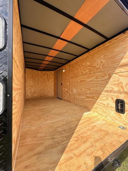 New 2026 Rock Solid Cargo 7X16 Tandem Axle - WORK TRAILER-Double Doors-Roof Racks & Ladder/Enclosed Trailer