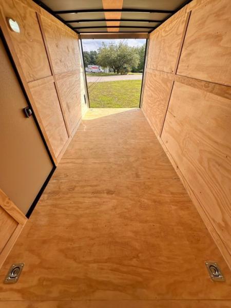 New 2026 Rock Solid Cargo 7X16 Tandem Axle - WORK TRAILER-Double Doors-Roof Racks & Ladder/Enclosed Trailer