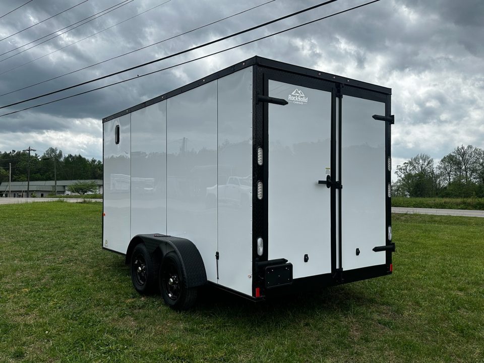 New 2026 Rock Solid Cargo 7X14 Tandem Axle-DOUBLE DOORS/ Enclosed Trailer