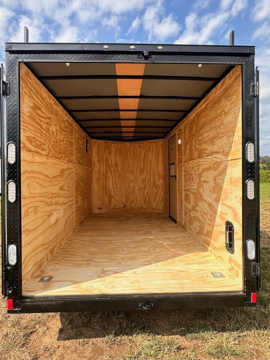 New 2026 Rock Solid Cargo 7X14 Enclosed Trailer-3500LB Tandem Axle-WORK TRAILER-Barn Doors- Roof Racks & Ladder - Enclosed Trailer
