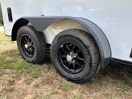 New 2026 Rock Solid Cargo 7X14 Enclosed Trailer-3500LB Tandem Axle-WORK TRAILER-Barn Doors- Roof Racks & Ladder - Enclosed Trailer