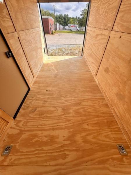 New 2026 Rock Solid Cargo 7X14 Enclosed Trailer-3500LB Tandem Axle-WORK TRAILER-Barn Doors- Roof Racks & Ladder - Enclosed Trailer