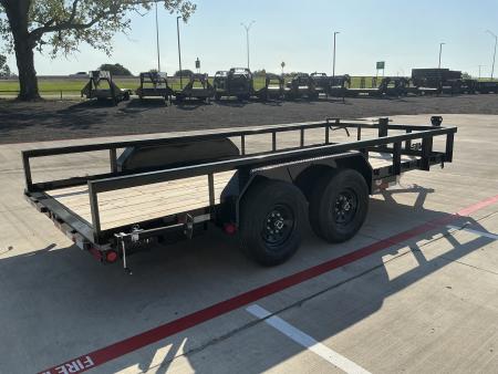 New 2026 PJ 83"x16' Angle Pipetop Trailer – P8