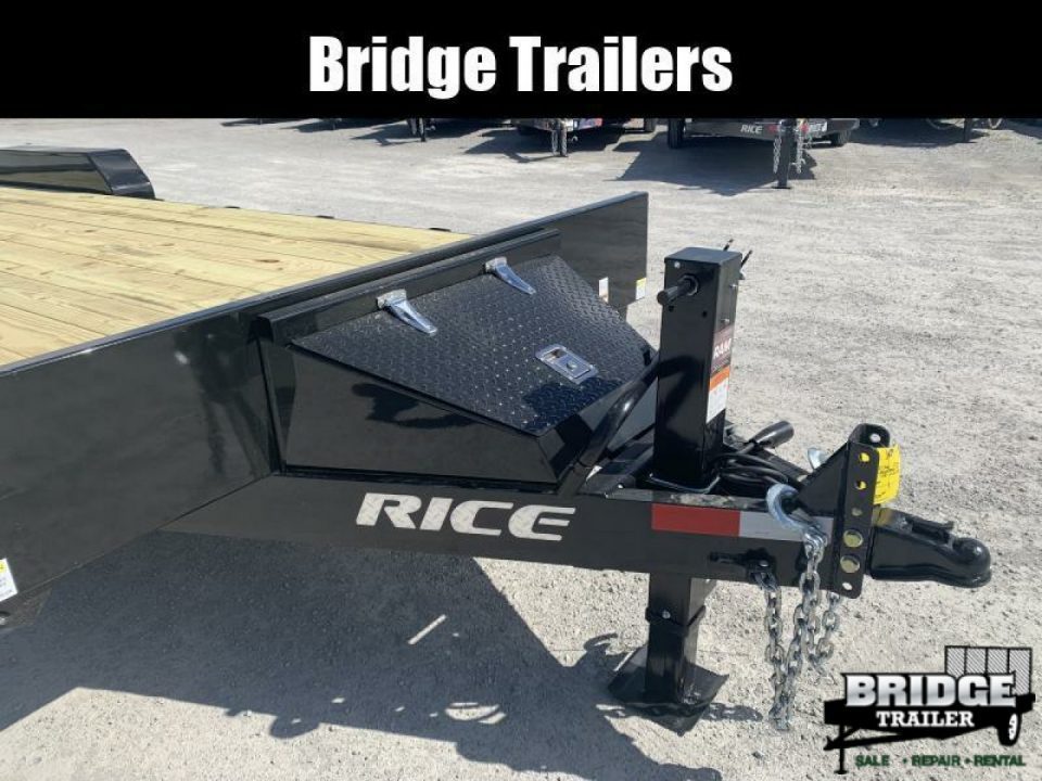 New 2026 Rice Trailers FMEHMR8223 (82" X 20' + 3') 14K Max Ramp Equipment Trailer