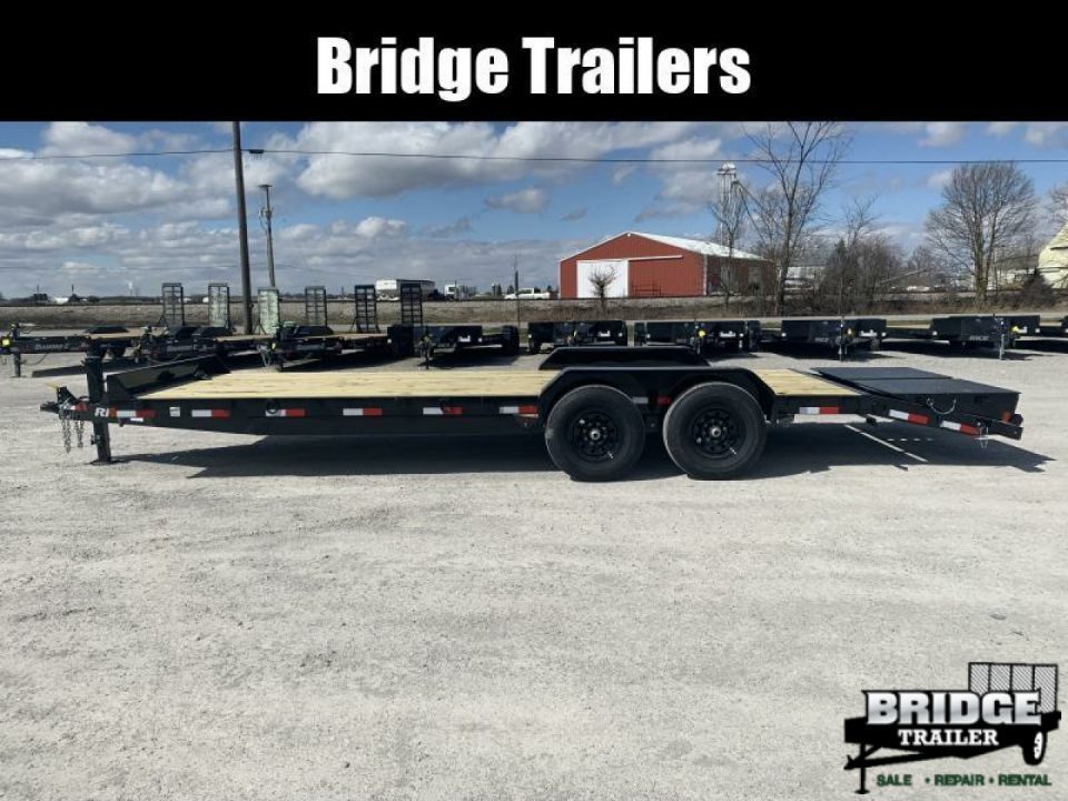 New 2026 Rice Trailers FMEHMR8223 (82" X 20' + 3') 14K Max Ramp Equipment Trailer