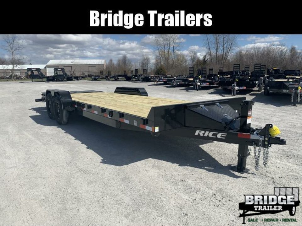 New 2026 Rice Trailers FMEHMR8223 (82" X 20' + 3') 14K Max Ramp Equipment Trailer