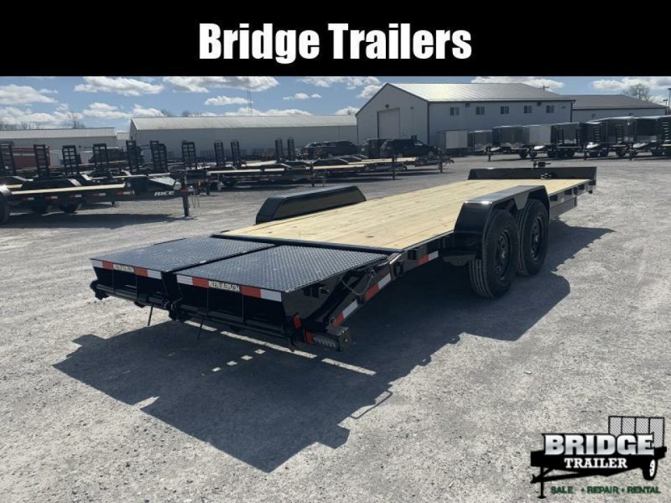 New 2026 Rice Trailers FMEHMR8223 (82" X 20' + 3') 14K Max Ramp Equipment Trailer