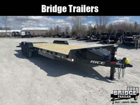 New 2026 Rice Trailers FMEHMR8223 (82" X 20' + 3') 14K Max Ramp Equipment Trailer