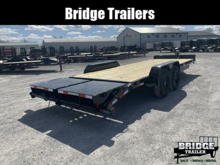 New 2026 Rice Trailers FMEHMR8223 (82" X 20' + 3') 14K Max Ramp Equipment Trailer