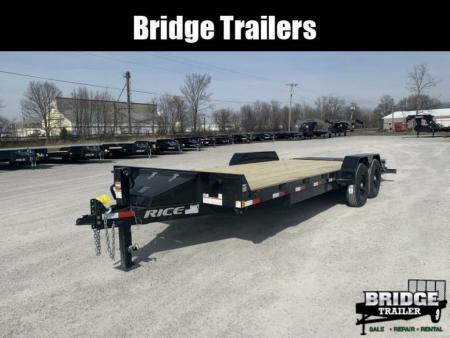 New 2026 Rice Trailers FMEHMR8221 (18' + 3') 14K Max Ramp Equipment Trailer