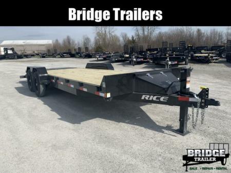 New 2026 Rice Trailers FMEHMR8221 (18' + 3') 14K Max Ramp Equipment Trailer